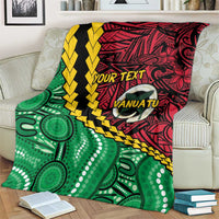 Vanuatu Personalized Tribal Blanket Aboriginal Inspired Mix Style - Polynesian Pride