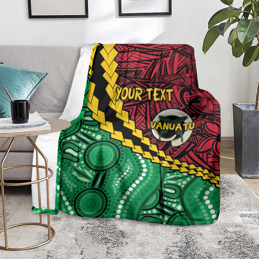 Vanuatu Personalized Tribal Blanket Aboriginal Inspired Mix Style - Polynesian Pride