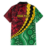 Vanuatu Personalized Tribal Family Matching Long Sleeve Bodycon Dress and Hawaiian Shirt Aboriginal Inspired Mix Style LT7 - Polynesian Pride