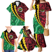 Vanuatu Personalized Tribal Family Matching Mermaid Dress and Hawaiian Shirt Aboriginal Inspired Mix Style LT7 - Polynesian Pride