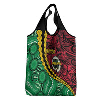 Vanuatu Personalized Tribal Grocery Bag Aboriginal Inspired Mix Style - Polynesian Pride