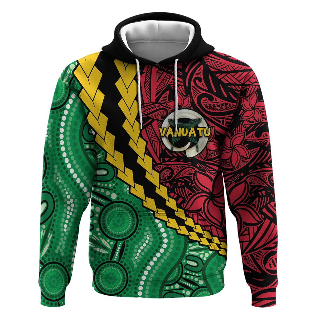 Vanuatu Personalized Tribal Hoodie Aboriginal Inspired Mix Style - Polynesian Pride