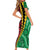 Vanuatu Personalized Tribal Short Sleeve Bodycon Dress Aboriginal Inspired Mix Style - Polynesian Pride