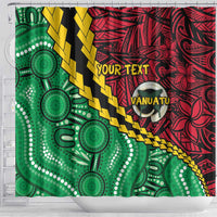 Vanuatu Personalized Tribal Shower Curtain Aboriginal Inspired Mix Style - Polynesian Pride