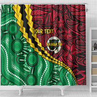 Vanuatu Personalized Tribal Shower Curtain Aboriginal Inspired Mix Style - Polynesian Pride
