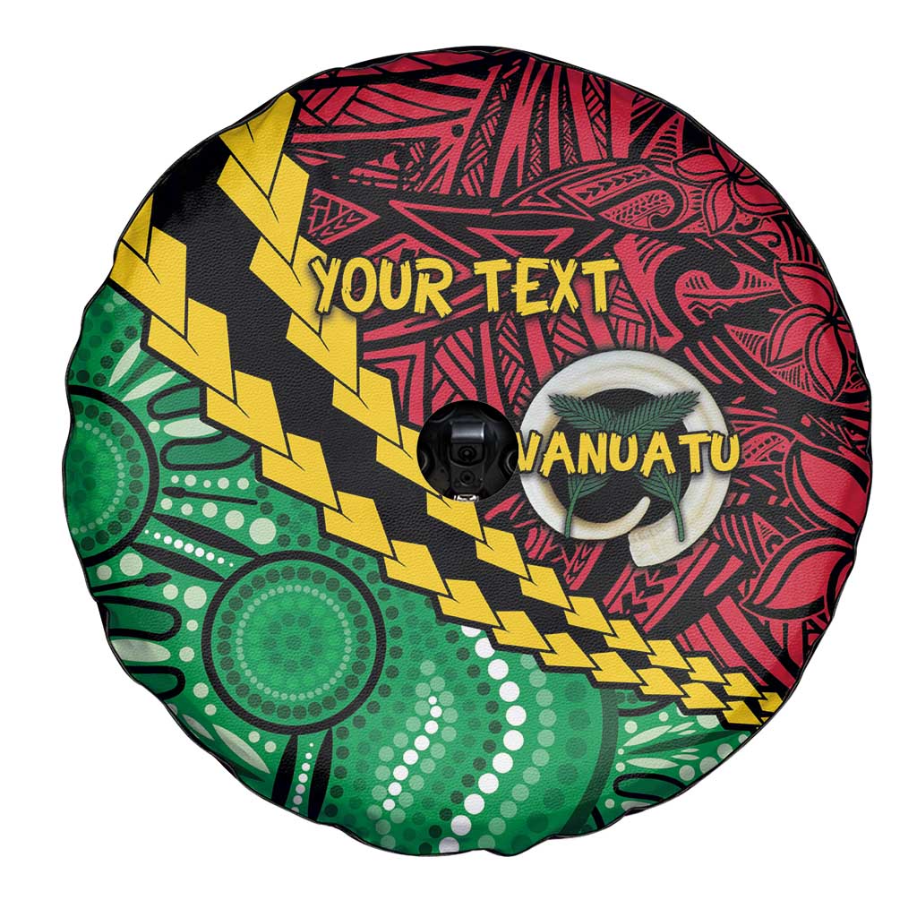 Vanuatu Personalized Tribal Spare Tire Cover Aboriginal Inspired Mix Style - Polynesian Pride