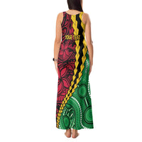 Vanuatu Personalized Tribal Tank Maxi Dress Aboriginal Inspired Mix Style - Polynesian Pride