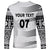 Personalised Fiji Rugby Long Sleeve Shirt Kaiviti WC 2023 Jersey Replica - White LT7 - Polynesian Pride