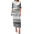 Personalised Fiji Rugby Puletasi Kaiviti WC 2023 Jersey Replica - White LT7 Long Dress White - Polynesian Pride