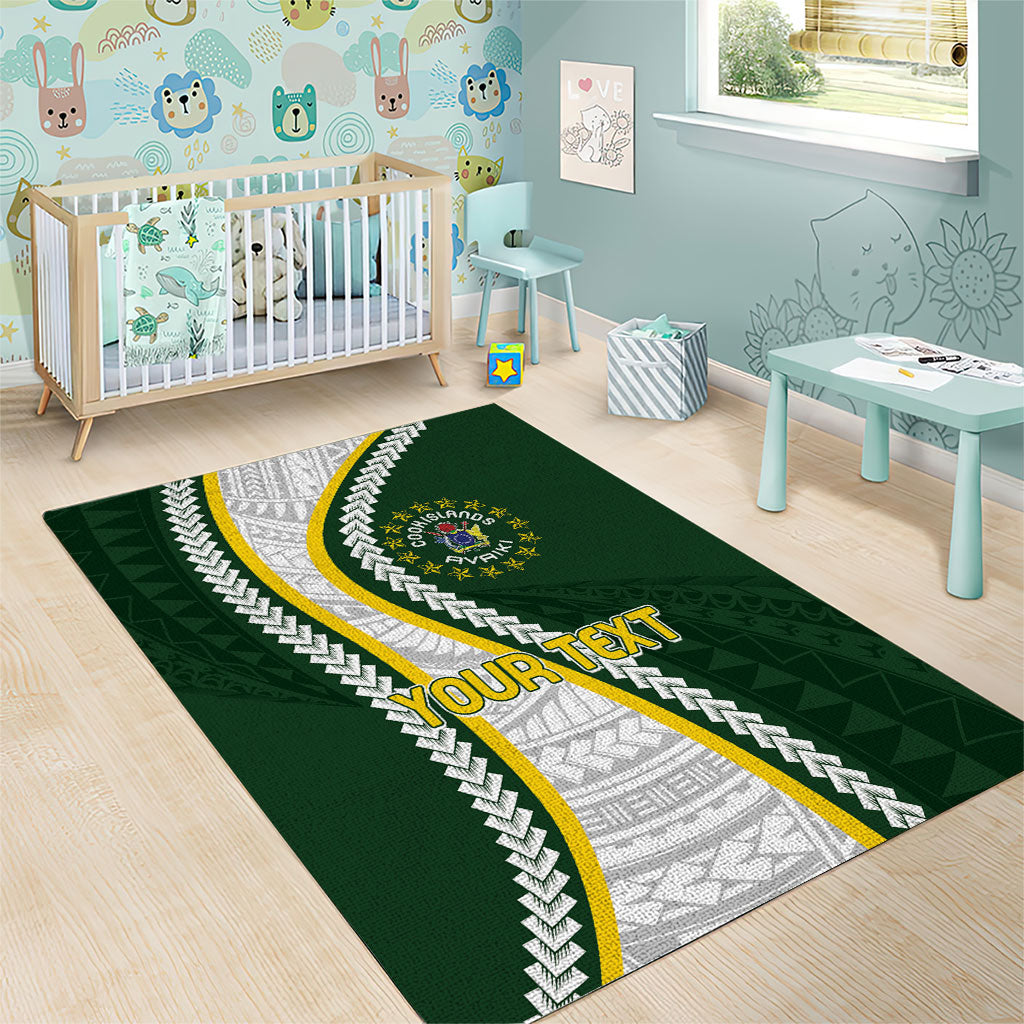 Cook Islands Rugby Personalized Avaiki Area Rug GO Kuki