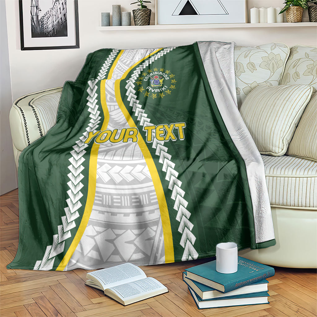 Cook Islands Rugby Personalized Avaiki Blanket GO Kuki