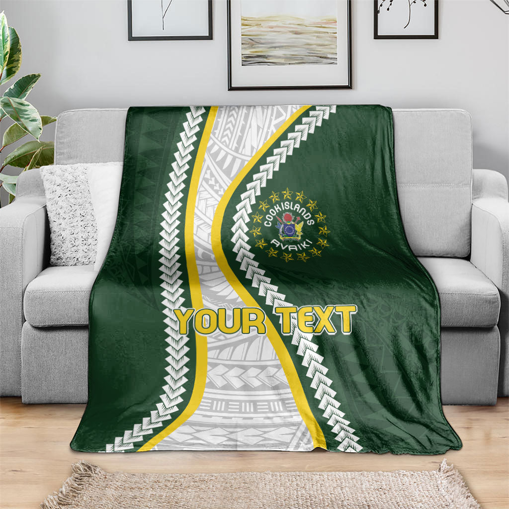 Cook Islands Rugby Personalized Avaiki Blanket GO Kuki