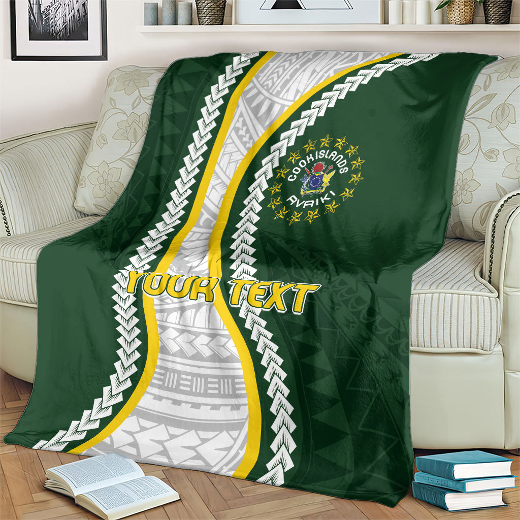 Cook Islands Rugby Personalized Avaiki Blanket GO Kuki