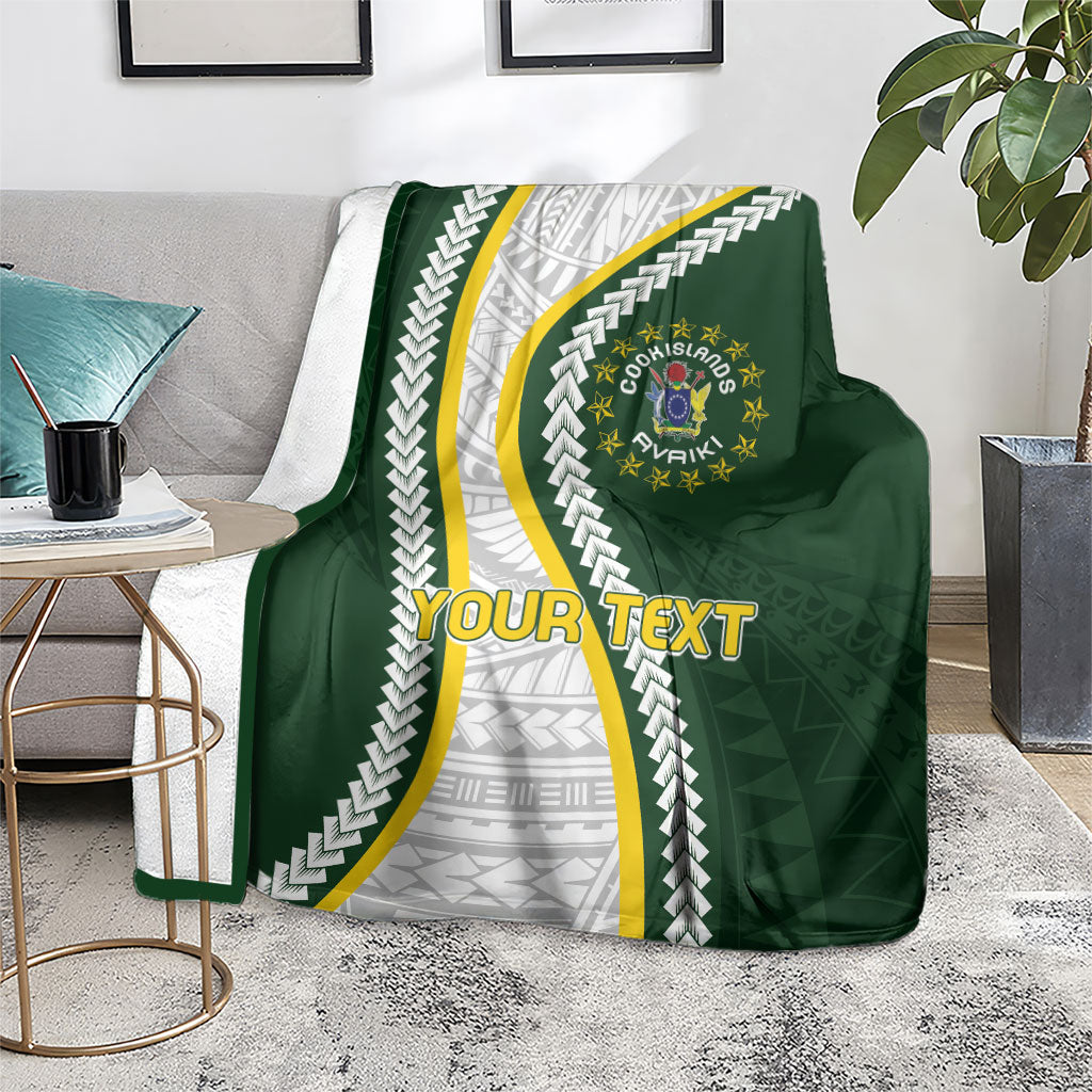 Cook Islands Rugby Personalized Avaiki Blanket GO Kuki