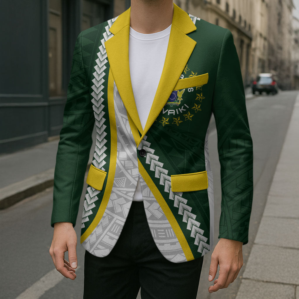 Cook Islands Rugby Personalized Avaiki Blazer GO Kuki