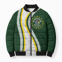 Cook Islands Rugby Personalized Avaiki Bomber Puffer Jacket GO Kuki