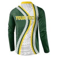 Cook Islands Rugby Personalized Avaiki Button Sweatshirt GO Kuki