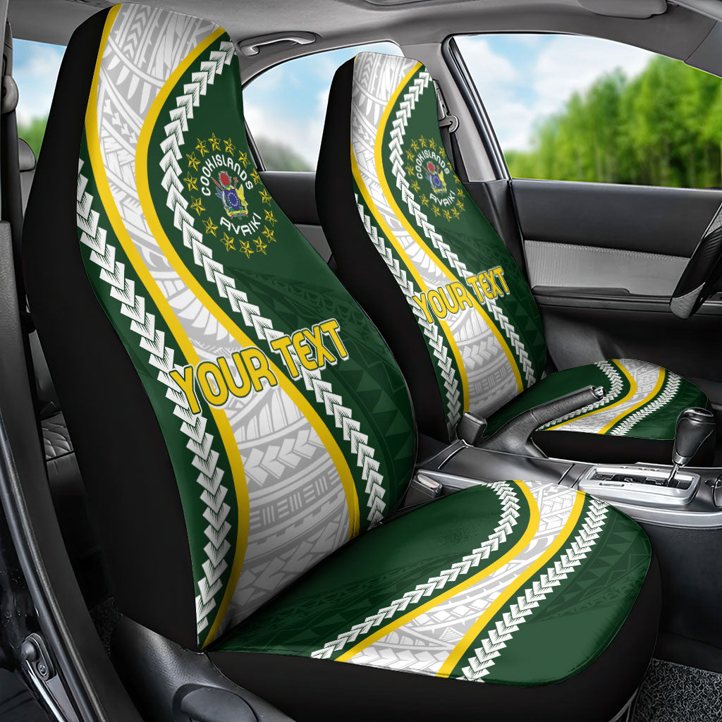 Cook Islands Rugby Personalized Avaiki Car Seat Cover GO Kuki