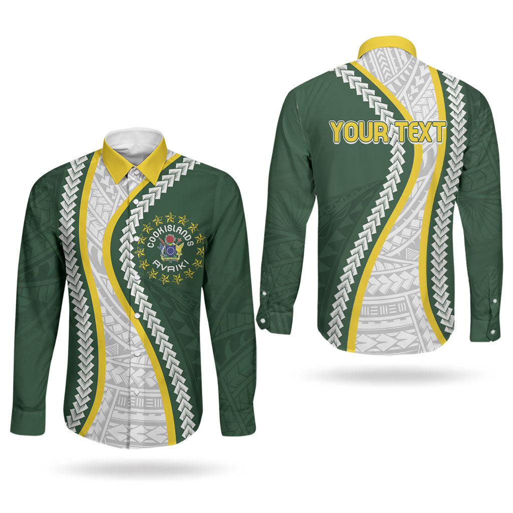 Cook Islands Rugby Personalized Avaiki Couples Matching Short Sleeve Bodycon Dress and Long Sleeve Button Shirt GO Kuki