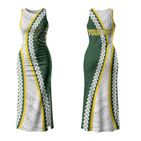 Cook Islands Rugby Personalized Avaiki Couples Matching Tank Maxi Dress and Hawaiian Shirt GO Kuki