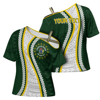 Cook Islands Rugby Personalized Avaiki Cross Shoulder Shirt GO Kuki