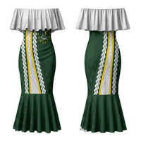 Cook Islands Rugby Personalized Avaiki Family Matching Mermaid Dress and Hawaiian Shirt GO Kuki
