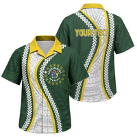 Cook Islands Rugby Personalized Avaiki Family Matching Off Shoulder Short Dress and Hawaiian Shirt GO Kuki