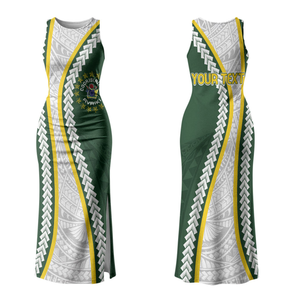 Cook Islands Rugby Personalized Avaiki Family Matching Tank Maxi Dress and Hawaiian Shirt GO Kuki