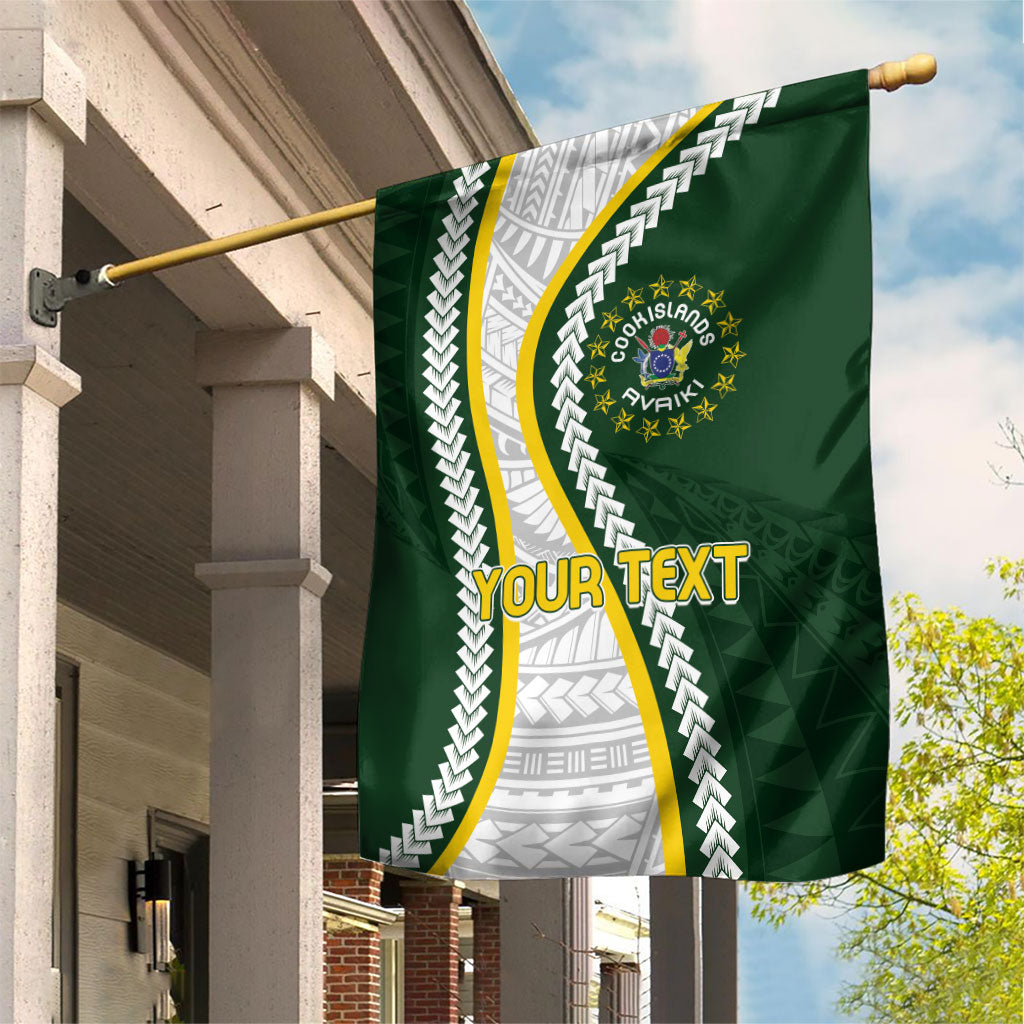 Cook Islands Rugby Personalized Avaiki Garden Flag GO Kuki