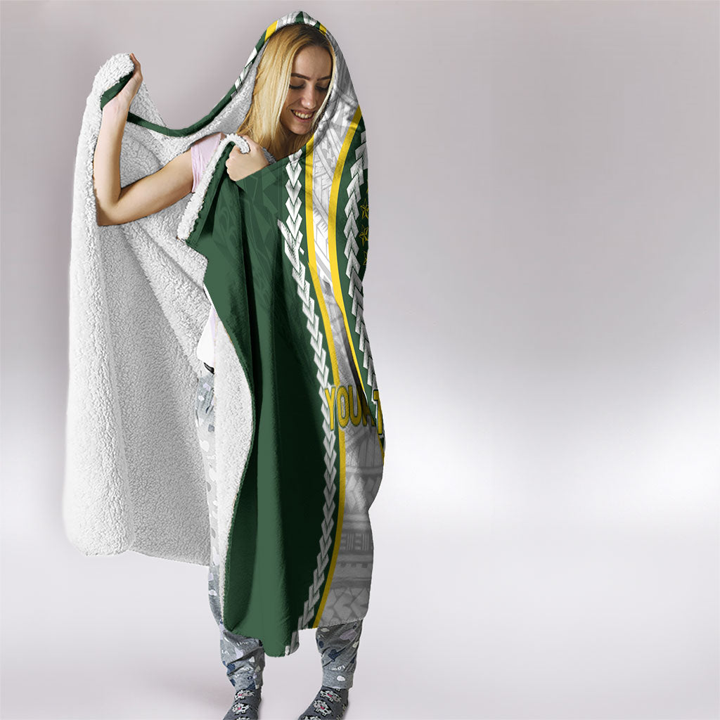 Cook Islands Rugby Personalized Avaiki Hooded Blanket GO Kuki