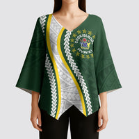 Cook Islands Rugby Personalized Avaiki Kimono Sleeve Blouse GO Kuki