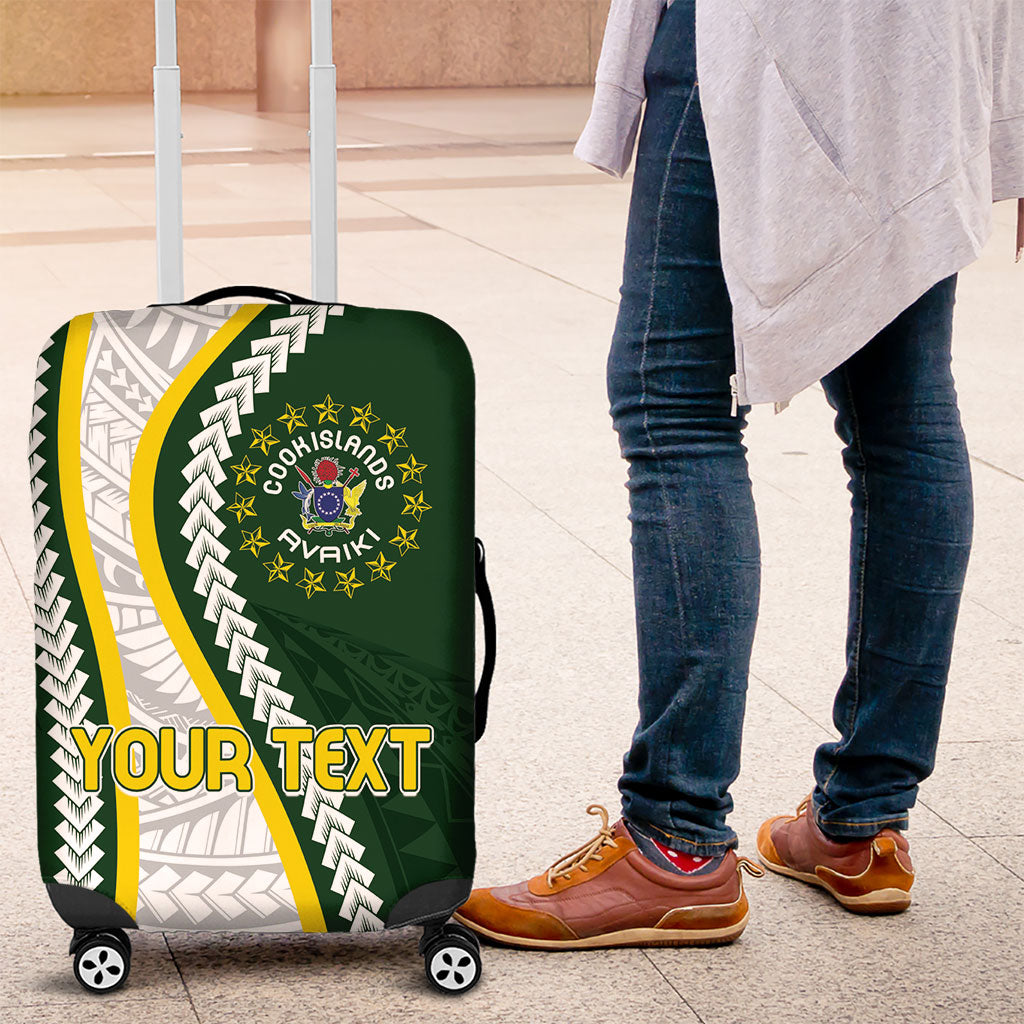 Cook Islands Rugby Personalized Avaiki Luggage Cover GO Kuki