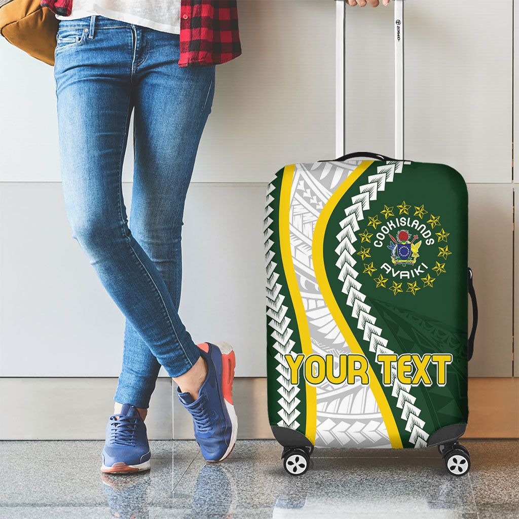 Cook Islands Rugby Personalized Avaiki Luggage Cover GO Kuki
