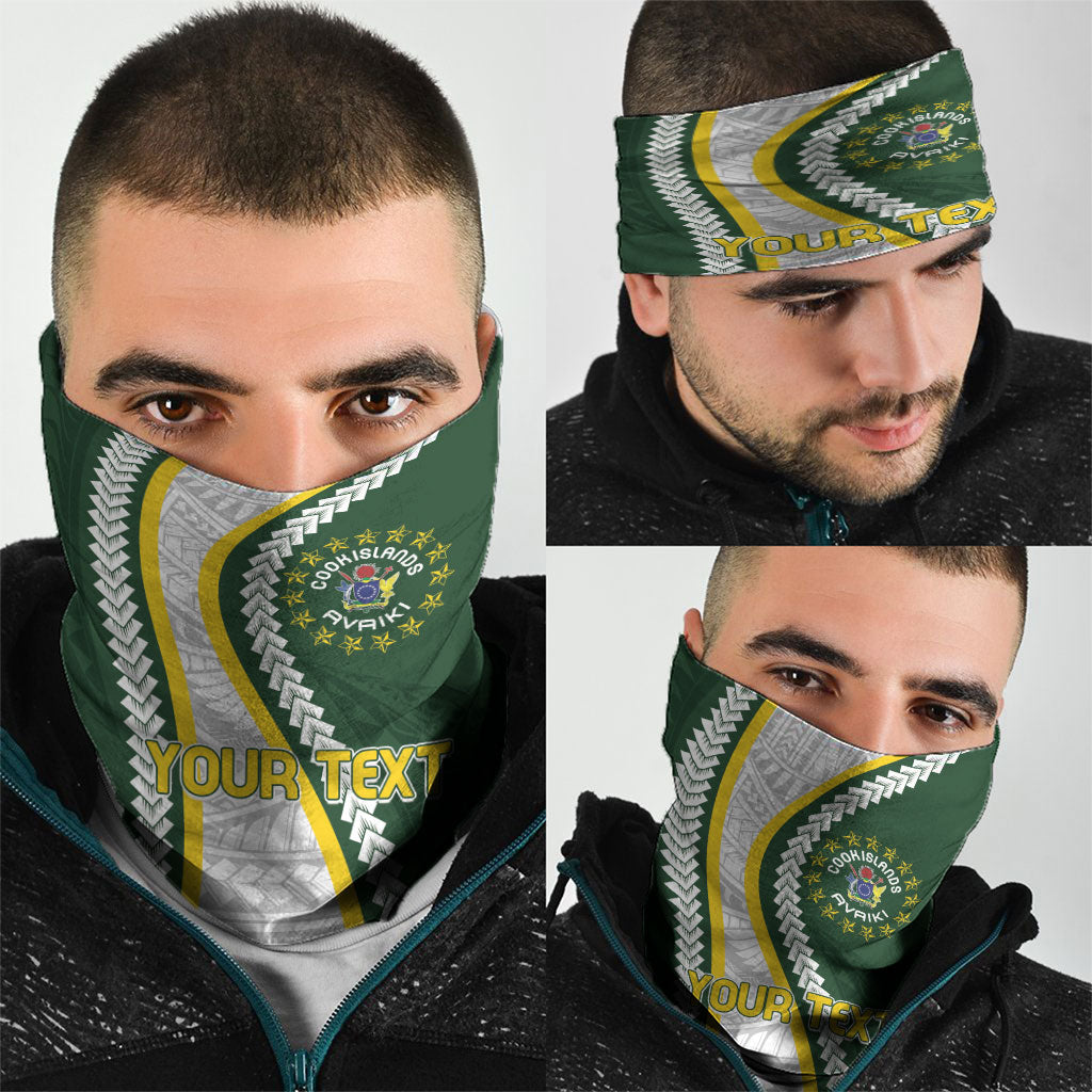 Cook Islands Rugby Personalized Avaiki Neck Gaiter GO Kuki