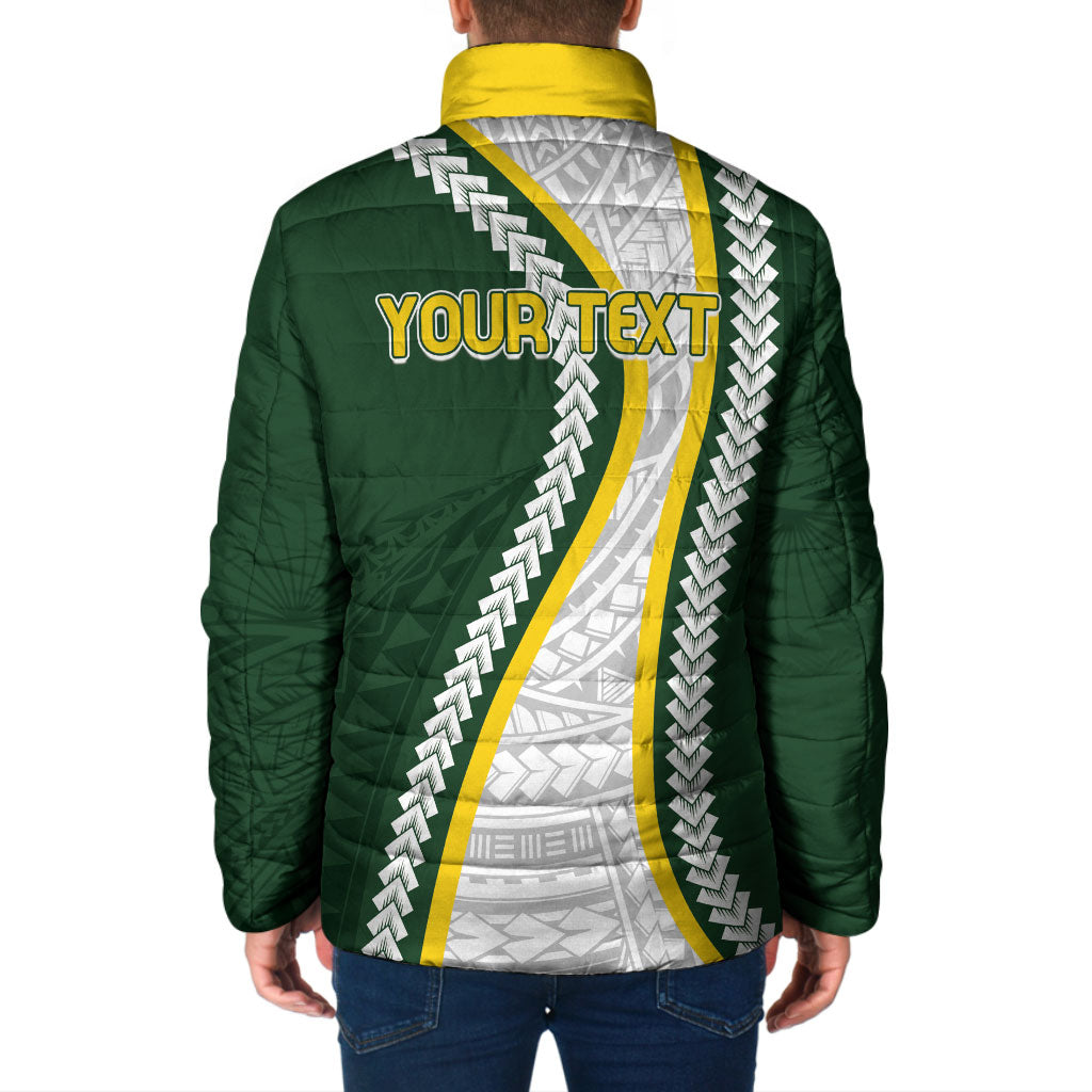 Cook Islands Rugby Personalized Avaiki Padded Jacket GO Kuki