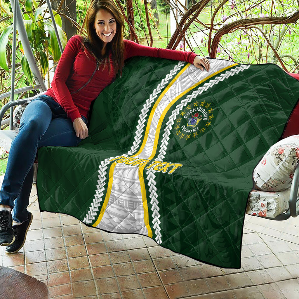 Cook Islands Rugby Personalized Avaiki Quilt GO Kuki
