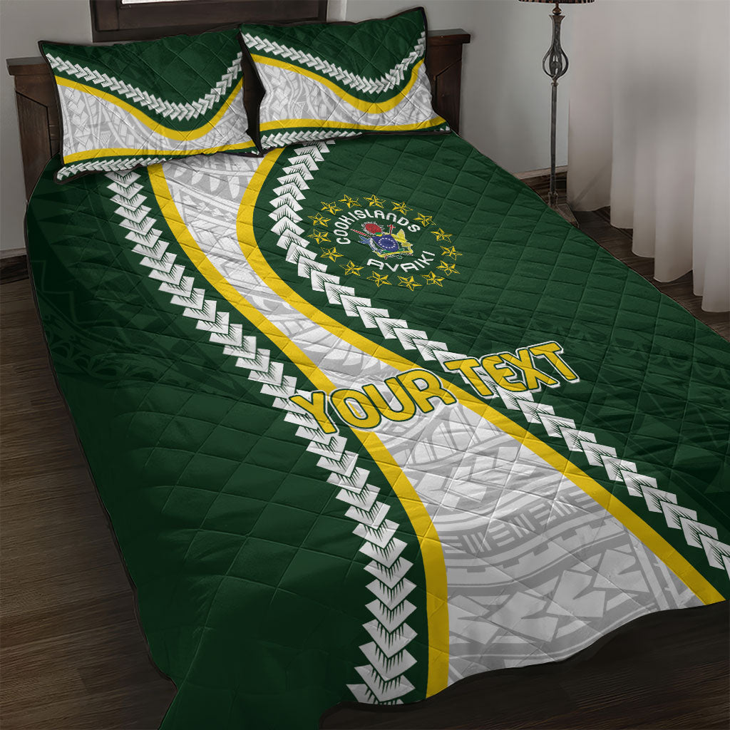 Cook Islands Rugby Personalized Avaiki Quilt Bed Set GO Kuki