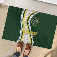 Cook Islands Rugby Personalized Avaiki Rubber Doormat GO Kuki