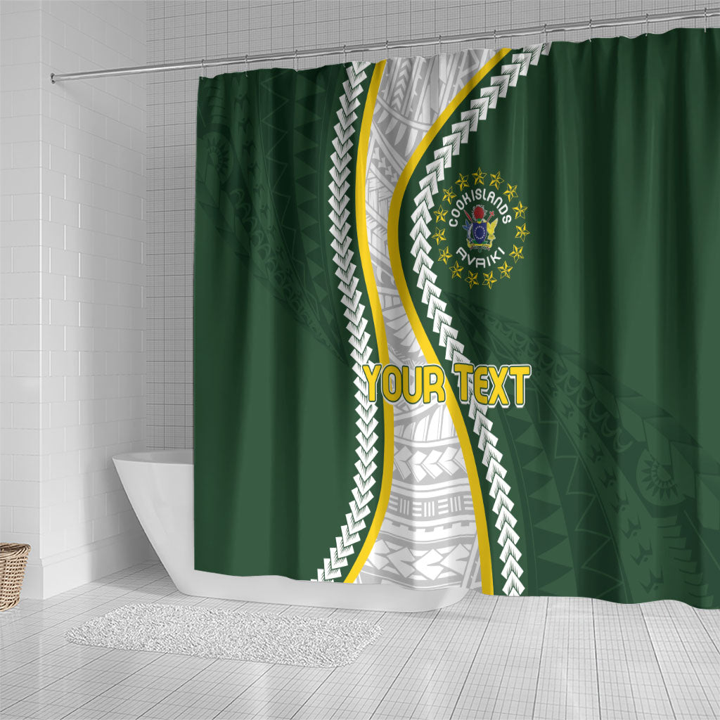 Cook Islands Rugby Personalized Avaiki Shower Curtain GO Kuki
