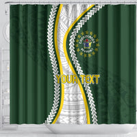 Cook Islands Rugby Personalized Avaiki Shower Curtain GO Kuki