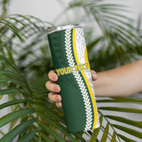 Cook Islands Rugby Personalized Avaiki Skinny Tumbler GO Kuki