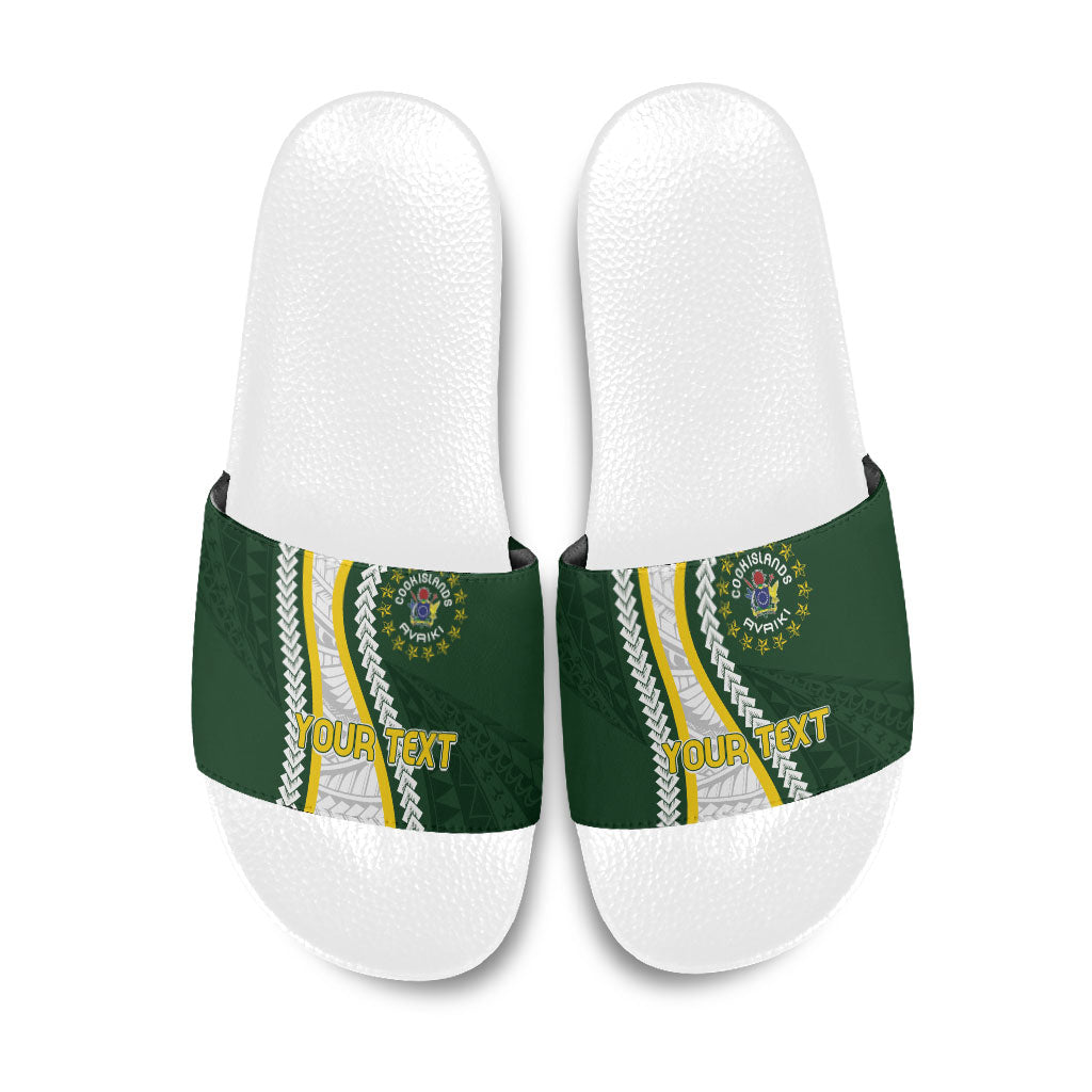 Cook Islands Rugby Personalized Avaiki Slide Sandals GO Kuki