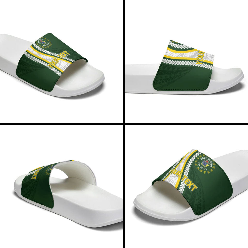 Cook Islands Rugby Personalized Avaiki Slide Sandals GO Kuki