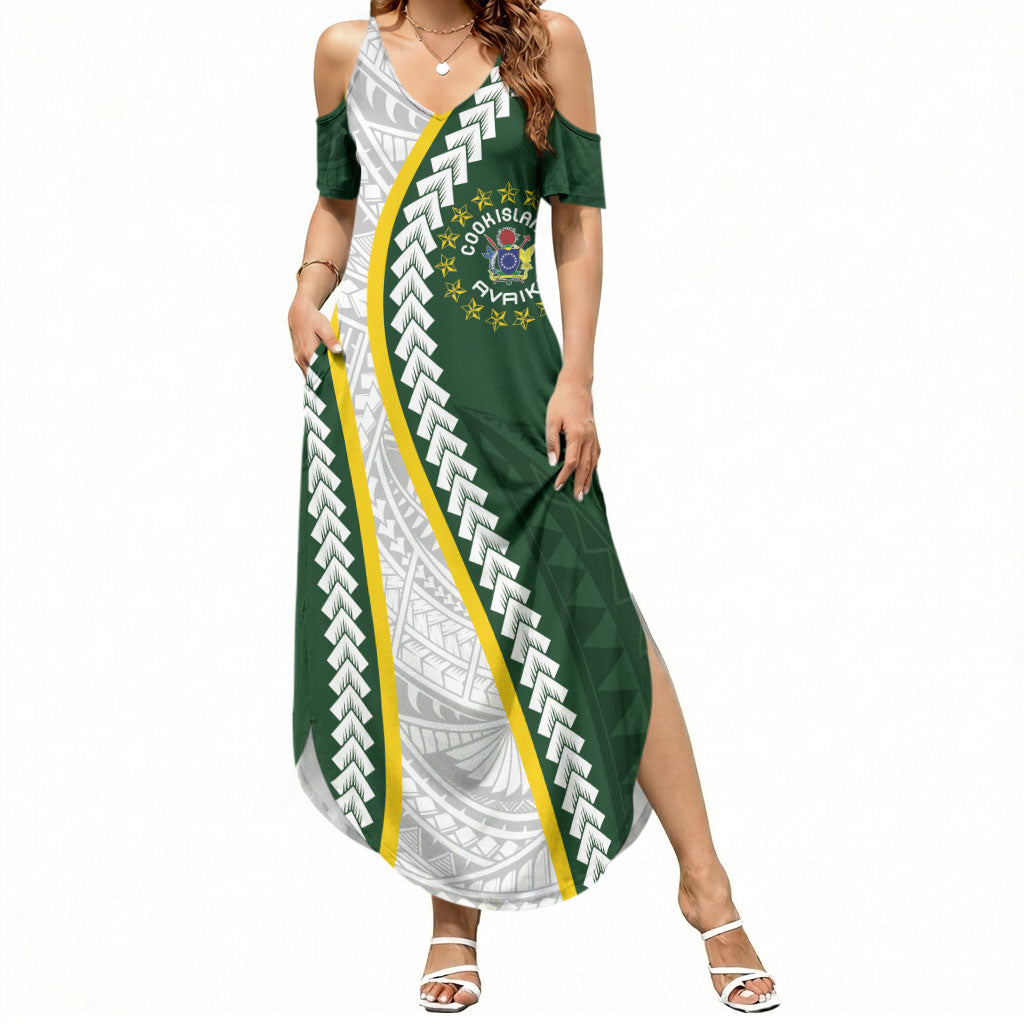 Cook Islands Rugby Personalized Avaiki Summer Maxi Dress GO Kuki