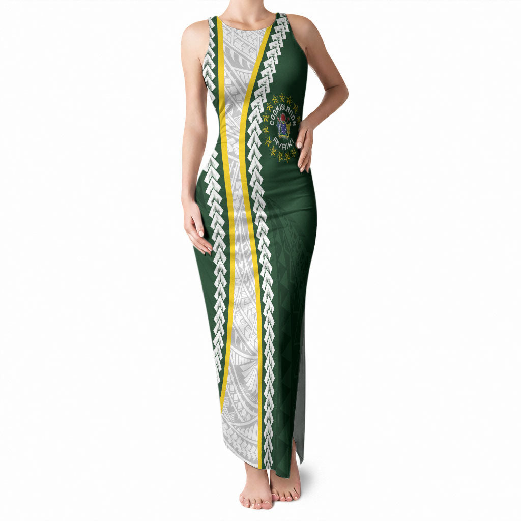 Cook Islands Rugby Personalized Avaiki Tank Maxi Dress GO Kuki
