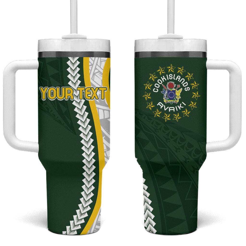Cook Islands Rugby Personalized Avaiki Tumbler With Handle GO Kuki