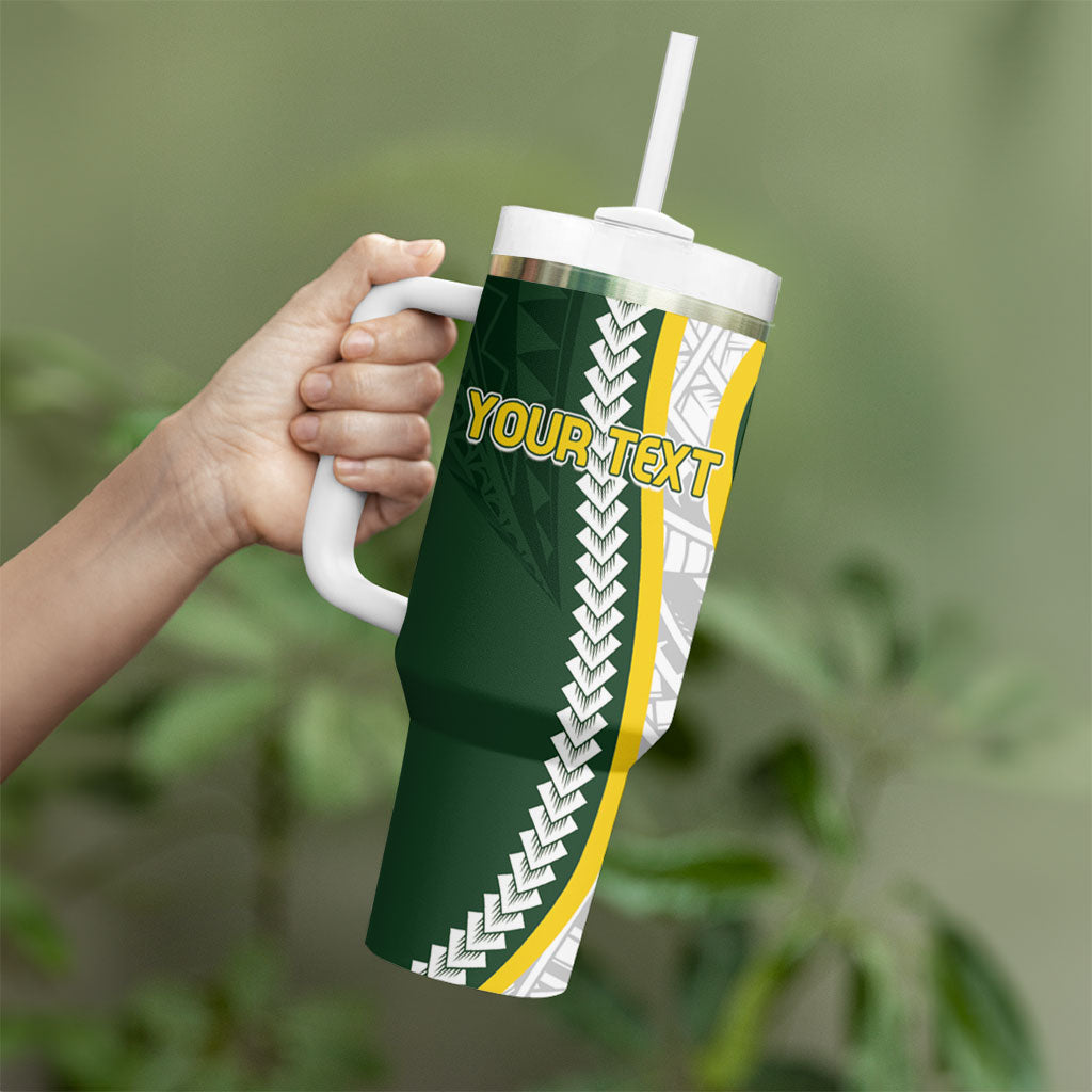Cook Islands Rugby Personalized Avaiki Tumbler With Handle GO Kuki