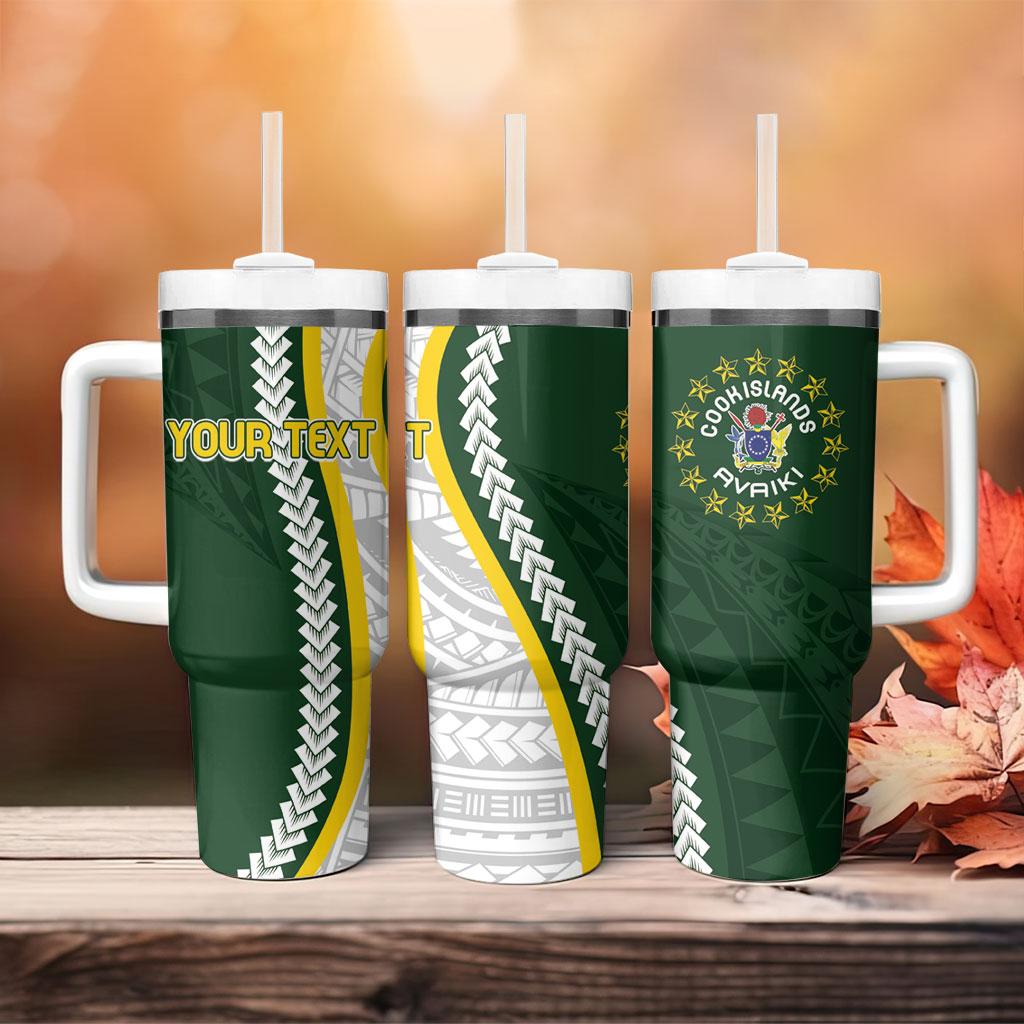 Cook Islands Rugby Personalized Avaiki Tumbler With Handle GO Kuki