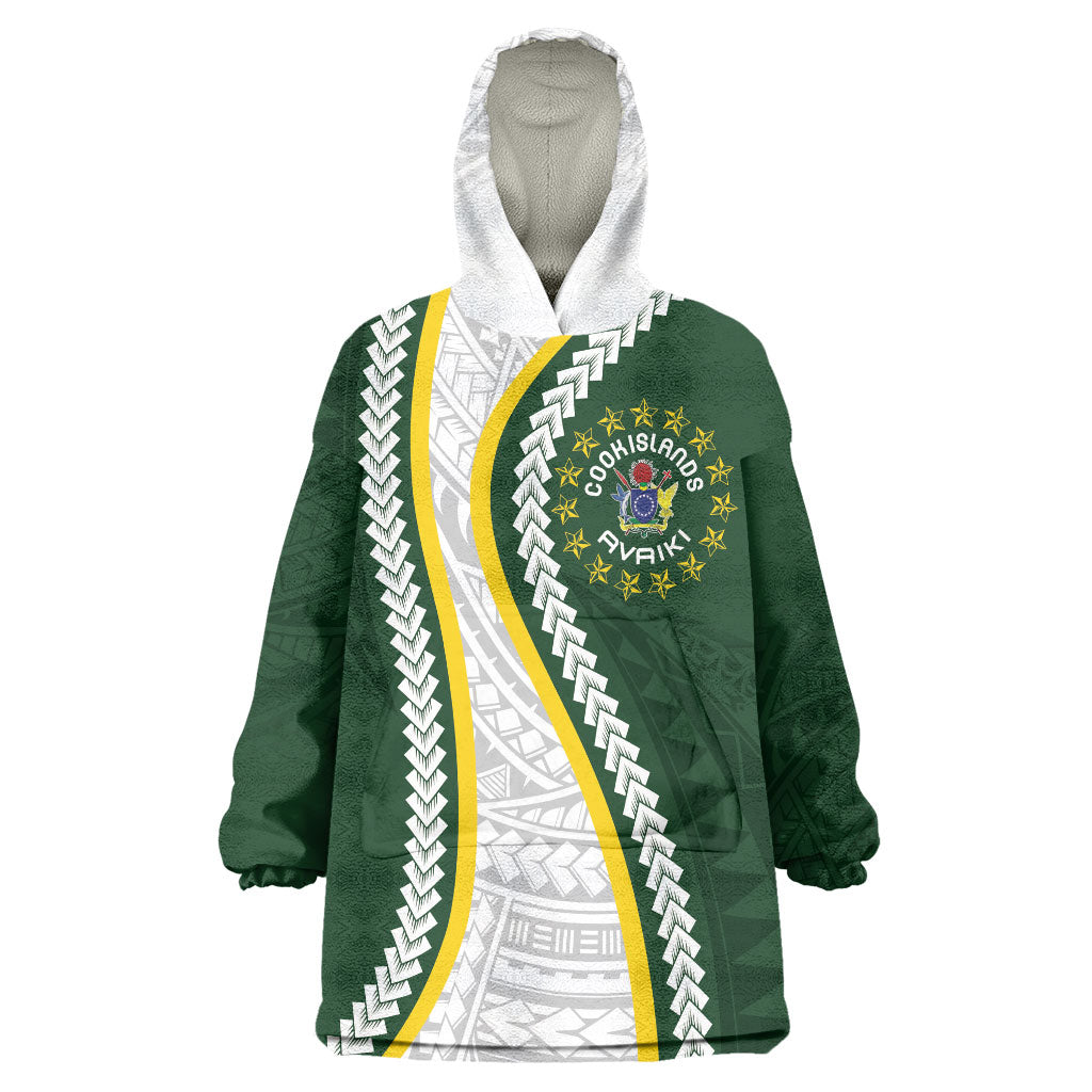 Cook Islands Rugby Personalized Avaiki Wearable Blanket Hoodie GO Kuki