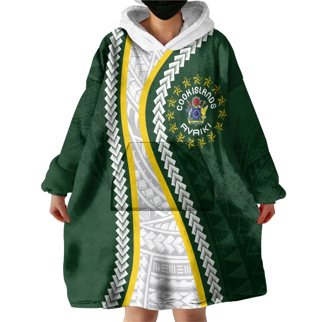 Cook Islands Rugby Personalized Avaiki Wearable Blanket Hoodie GO Kuki